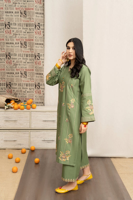 HABIBA – Luxury Embroidered 3-Piece in DHANAK