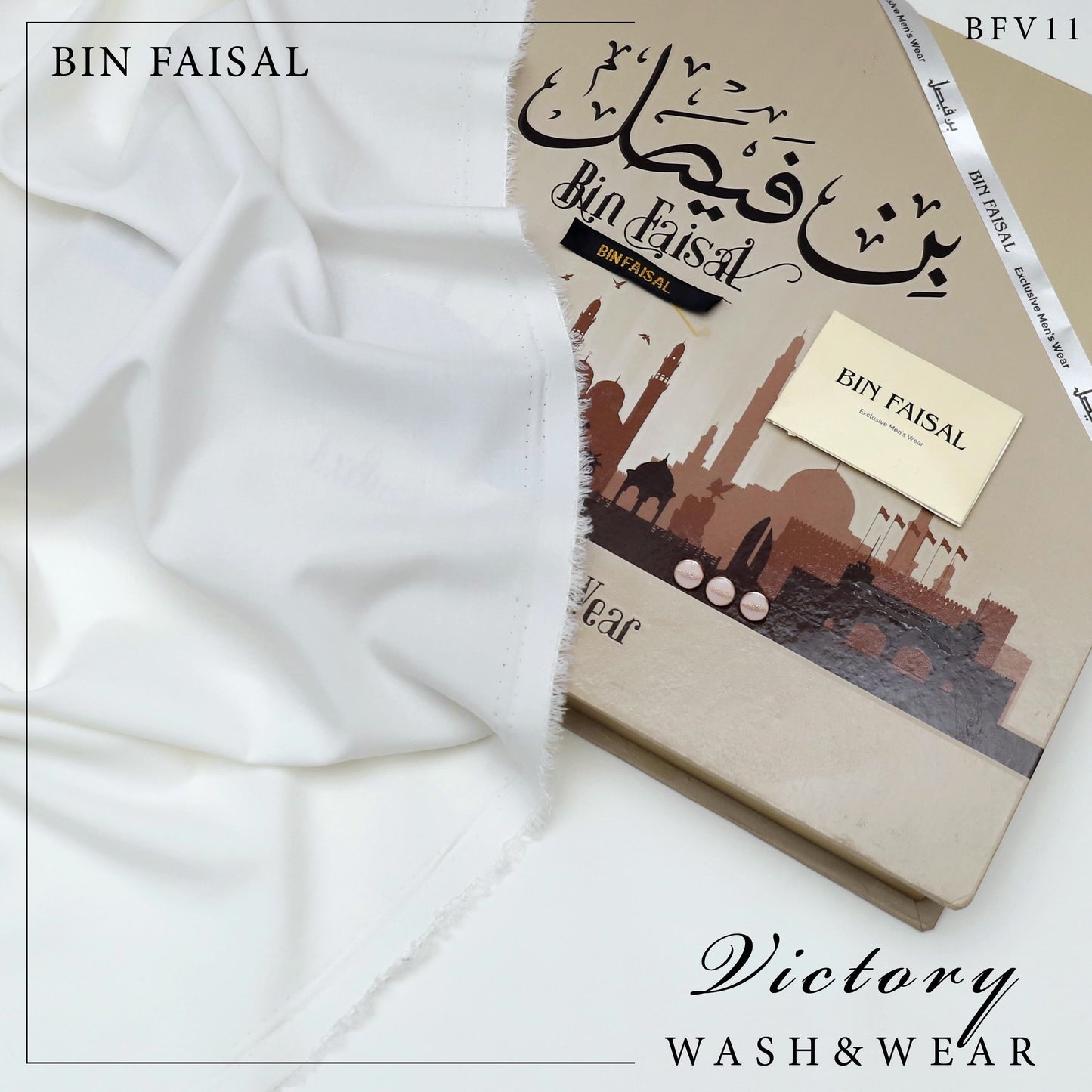 Victory Luxury Wash & Wear”-Off White BFV11