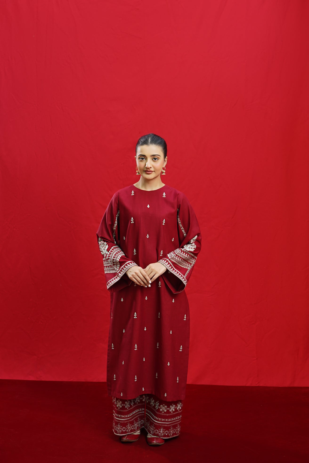 ELKA – Luxury Embroidered 3-Piece in DHANAK