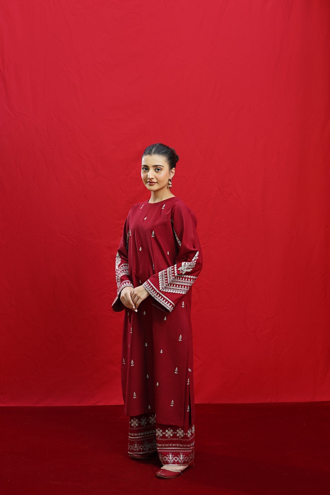 ELKA – Luxury Embroidered 3-Piece in DHANAK