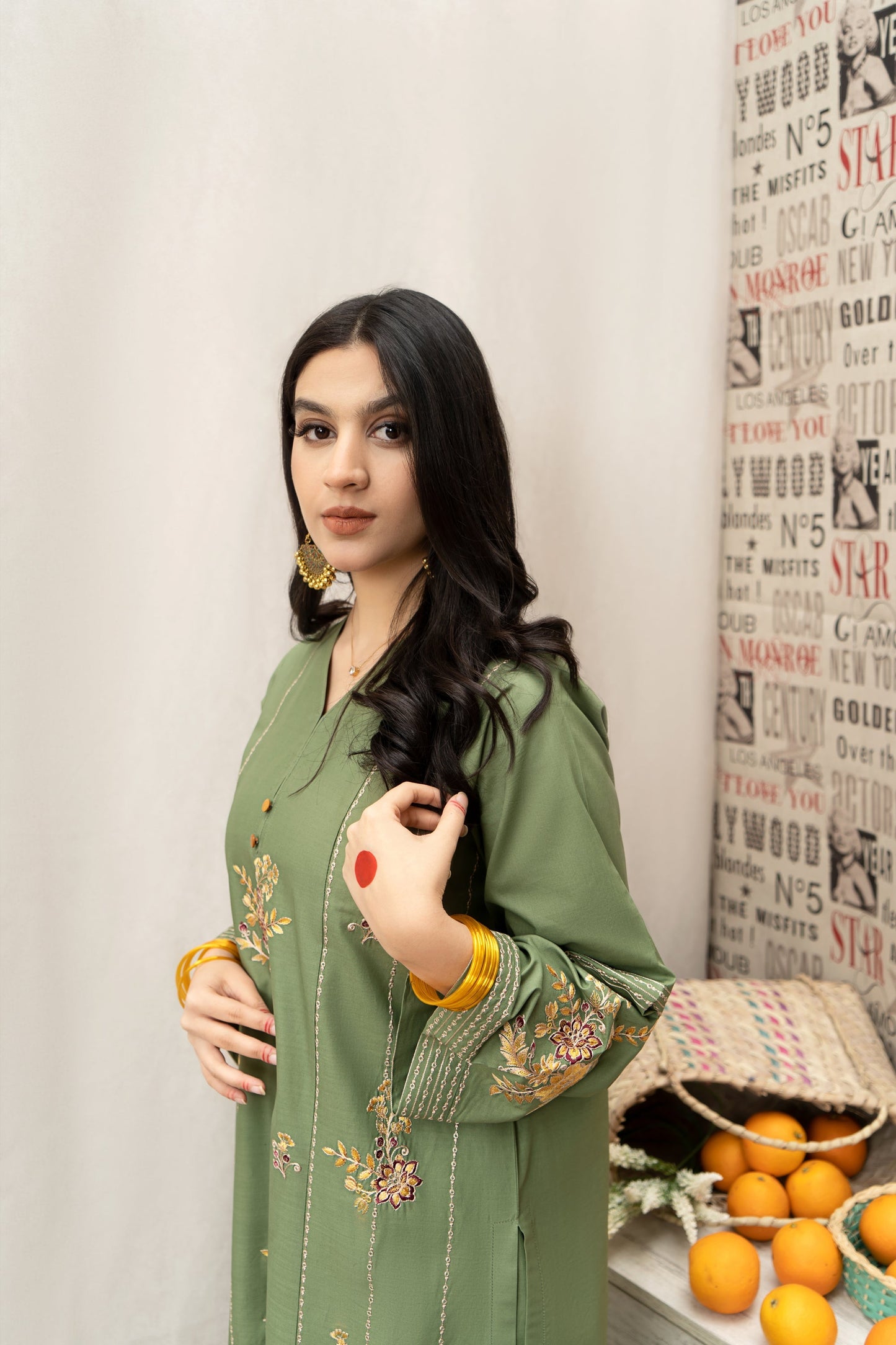 HABIBA – Luxury Embroidered 3-Piece in DHANAK