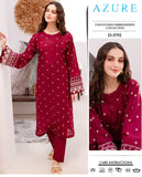 AZURE - 2 PIECE UNSTICED IN DHANAK