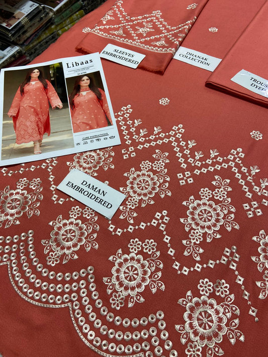 LIBAAS - 2 PIECE UNSTICED IN DHANAK