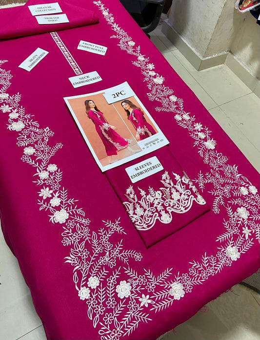 AZURE - 2 PIECE UNSTICED IN DHANAK