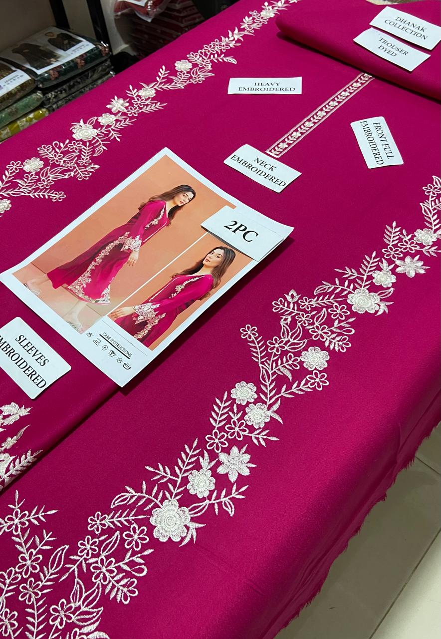 AZURE - 2 PIECE UNSTICED IN DHANAK